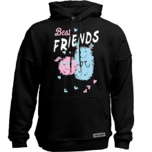 Худи без начеса Pink and Blue Best Friends