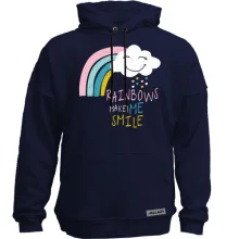 Худі без начосу Rainbows make me Smile