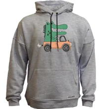 Худи без начеса Crocodile in the car