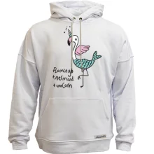 Худи без начеса Flamingo + Mermaid + Unicorn