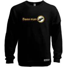 Світшот без начосу з написом "Bass man" басист