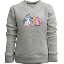 Детский свитшот без начеса с пони из мультфильма My Little Pony