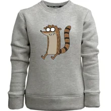 Детский свитшот без начеса с енотом Rigby