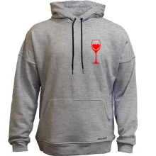 Худі без начосу Wine is my heart
