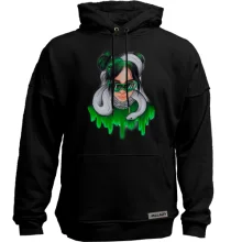 Худи без начеса Billie Eilish with a white snake