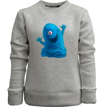 Детский свитшот без начеса с монстром Бобом