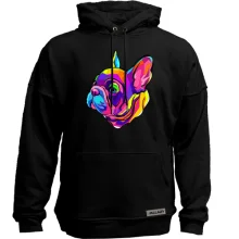 Худи без начеса Dog multicolor art