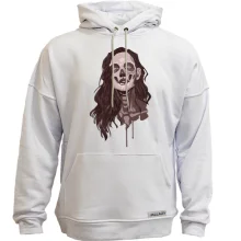 Худи без начеса girl makeup skull