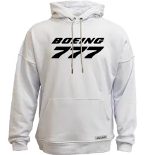 Худи без начеса Boeing 777 лого