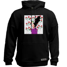 Худи без начеса Brunette with bird