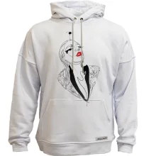 Худи без начеса Girl with red lips