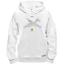 Худи BASE с самолётом СУ 25 (чертёж)