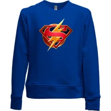 Детский свитшот без начеса Superman and Flash