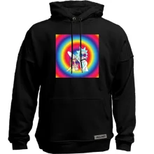 Худи без начеса Rick and Morty rainbow
