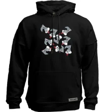 Худи без начеса Bugs bunny pattern
