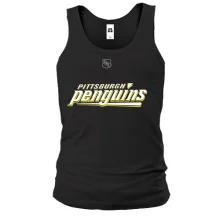 Чоловіча майка Pittsburgh Penguins з великим написом і логотипом NHL