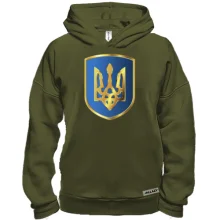 Худи BASE с тризубом на синем щите