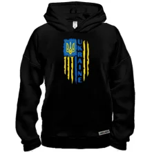 Худи BASE со стилизованным флагом Украины