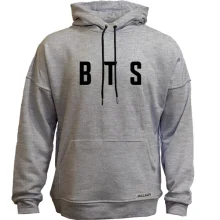 Худи без начеса BTS (надпись)