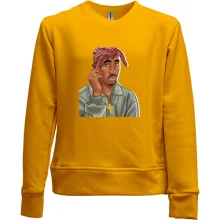 Детский свитшот без начеса с 2PAC (иллюстрация)