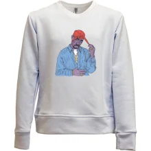 Детский свитшот без начеса с 2PAC иллюстрация (2)