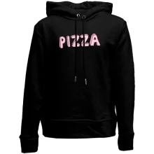 Детское худи без начеса с надписью "Pizza"