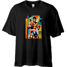 Футболка Oversize Мухаммед Али (Постер)