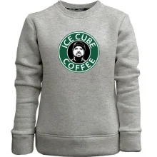 Детский свитшот без начеса Ice Cube coffee