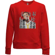 Детский свитшот без начеса с Lil Wayne и зебрами