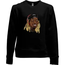 Детский свитшот без начеса с улыбающимся Lil Wayne