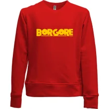 Детский свитшот без начеса с логотипом "Borgore"