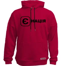 Худи без начеса с принтом "єНація"