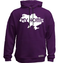 Худи без начеса с картой "My HOME"