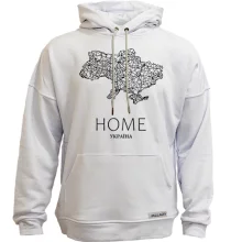 Худи без начеса с картой Украины "Home"