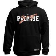 Худи без начеса с принтом "Make a promise"