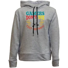 Детское худи без начеса Gamers not die