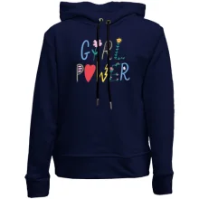Детское худи без начеса с Girl Power и цветами