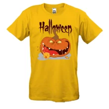 Футболка Halloween Зубастая Тыква
