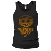 Майка Halloween Party с тыквой в наушниках