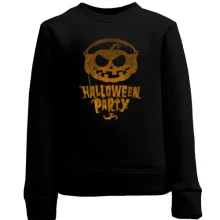 Дитячий світшот Halloween Party з гарбузом у навушниках
