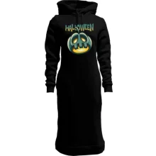 Худи платье Halloween Серая Тыква