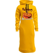 Худи платье Halloween Зубастая Тыква