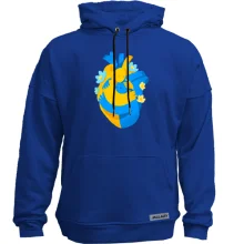 Худи без начеса "сердце украинца"