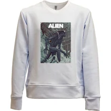 Детский свитшот без начеса с постером Alien