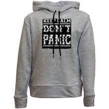 Детское худи без начеса Keep Calm Don't Panic