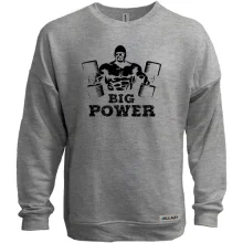 Світшот без начосу з написом "Big Power"