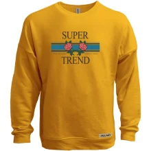 Світшот без начосу з написом "Super Trend"