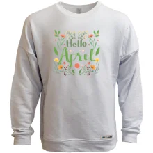 Свитшот без начеса Hello April Апрель