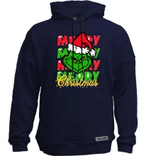 Худи без начеса с Гринчем "Merry merry merry"