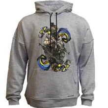 Худи без начеса с бойцом ВСУ "Волк"